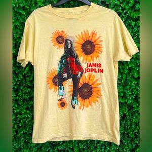 Janis Joplin Sunflower Grophic T-Shirt